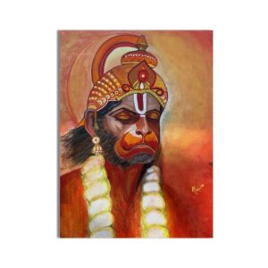 Divine Resolve - A Lord Hanuman Painting